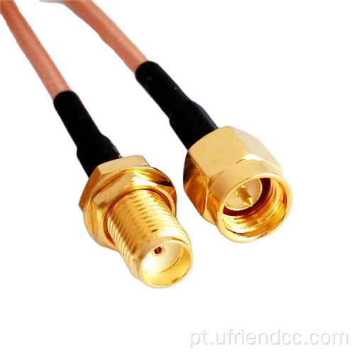 Cabo coaxial Jumper Extensão de Extensão/Conector/Monitor